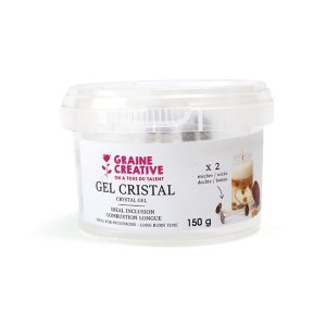 Kristallklart gel�ljusgel med 2 vekar, 150 g