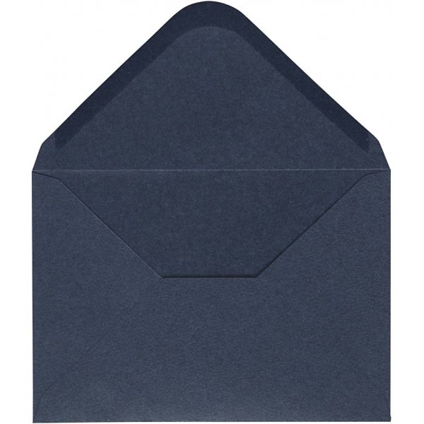 Kuvert - blå - 11,5 x 16 cm - 10 st Kuvert - blå - 11,5 x 16 cm - 10 st