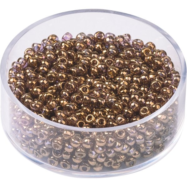 Bohemrocaille p�rlor 2,5 mm, 13 g, ljusbrun