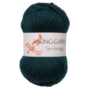 Viking garn Sportsragg 50 g Mrkegrnn (534) SR