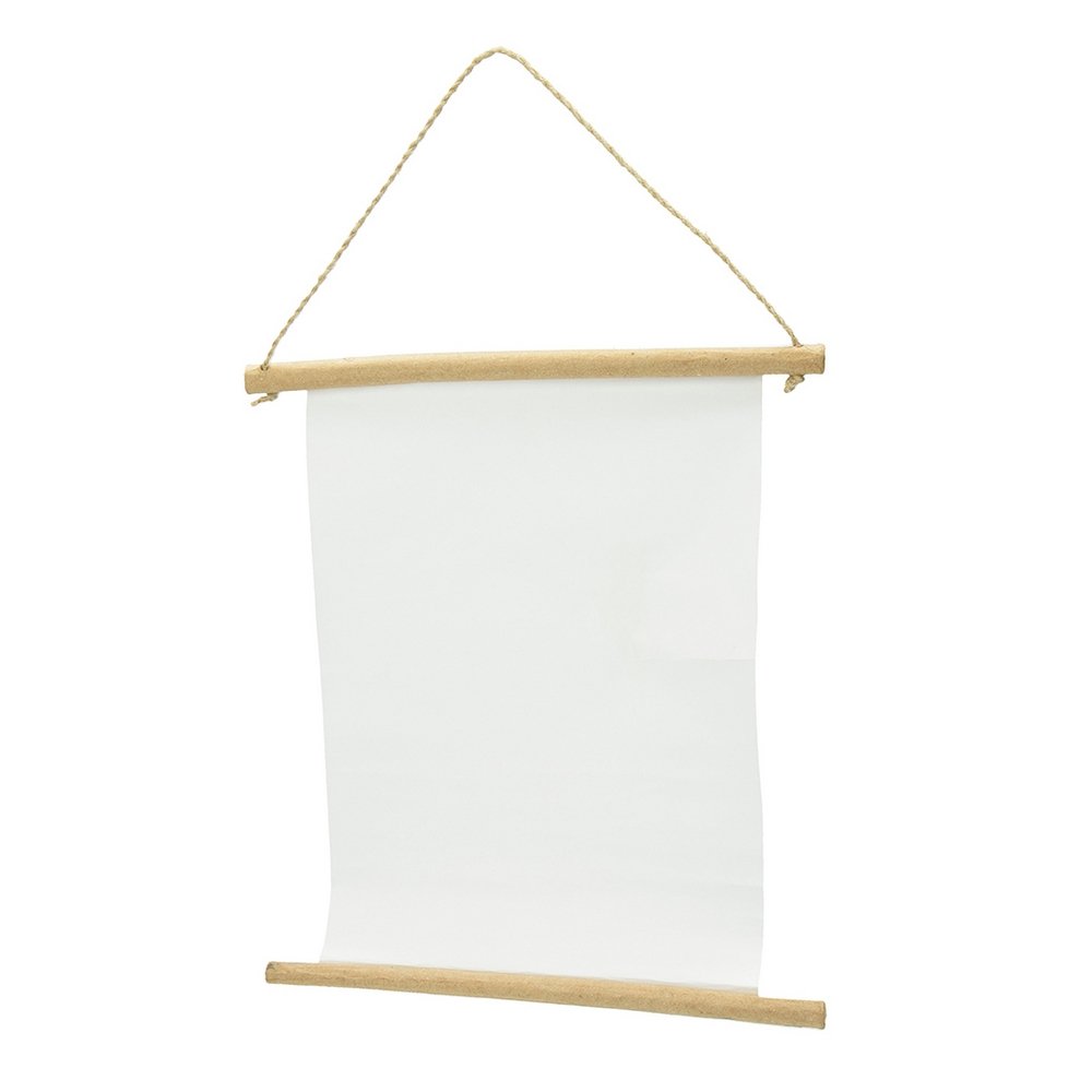Håndværksramme Væghængt papirrulle m/hørstruktur - 25x29/20,5 cm - Papfigurer, Papirartikler, Dekorationsrammer, Hobbymateriale, Håndværk