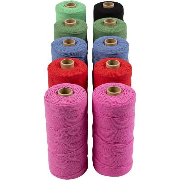 Knytgarn - starka färger - 10 x 220 g Knytgarn - starka färger - 10 x 220 g