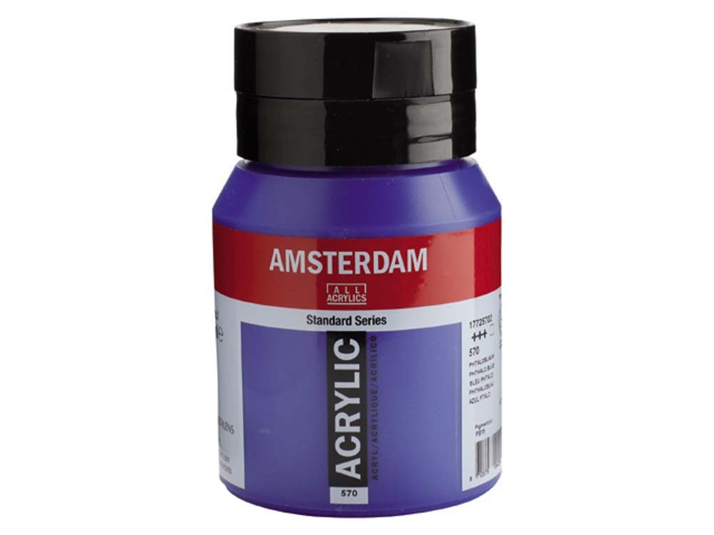 Amsterdam akrylmaling 500 ml - Phthalo blå - Akrylfarver, Kunstnerfarver
