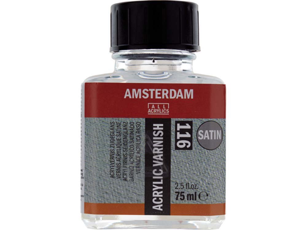 Akrylfernissa Amsterdam 75 ml - Sidenmatt - Akrylfernissa, Hobbylack, Fernissa & målarmedier