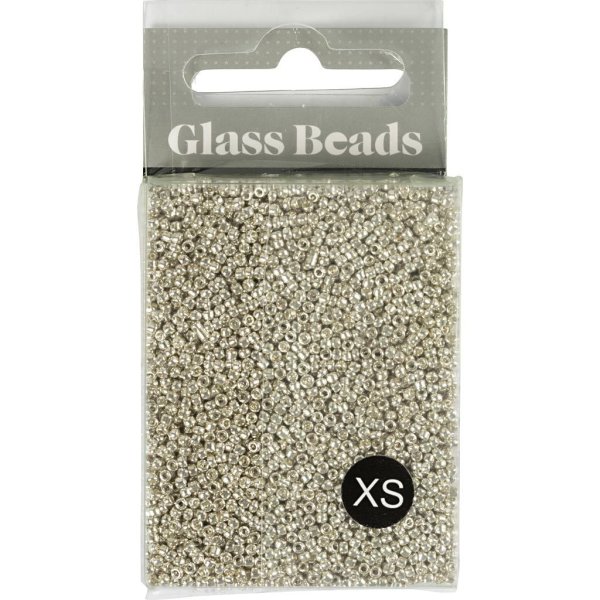 Rocaillepärlor 1,7 mm Silver 25 g Rocaillepärlor 1,7 mm Silver 25 g