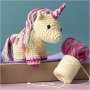 DIY-s�t amigurumi enhj�rning i regnbuens farver - 1 pakke.