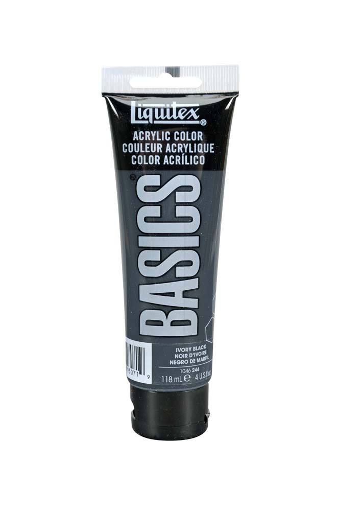 Akrylfärg Liquitex 118 ml - 244 Ivory black - Akrylfärger, Konstnärsfärger