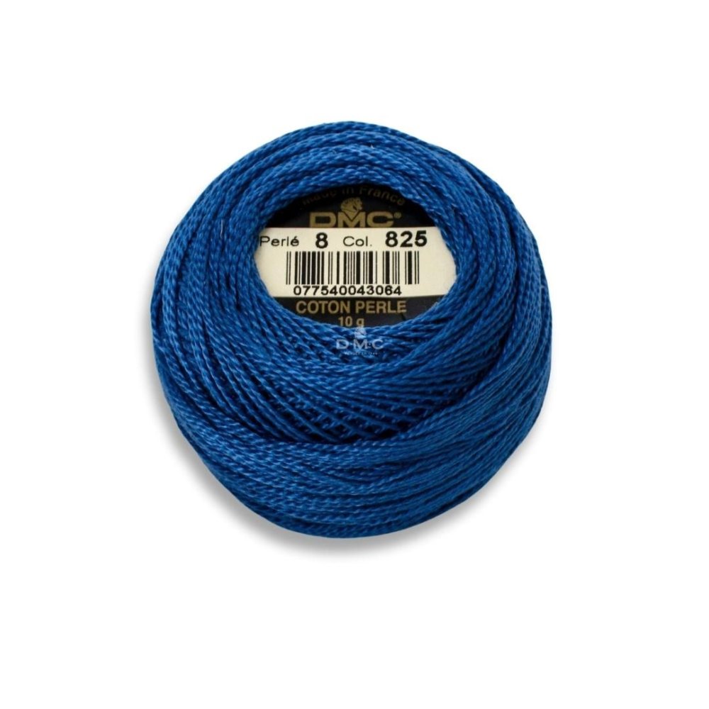 DMC Pearl Cotton Art. 116/8, 825 Dark Blue - Broderigarn, Garn, Sticka & virka