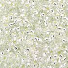 Rocaillesprlor silverlinjerade  2,6 mm - silver 500 g