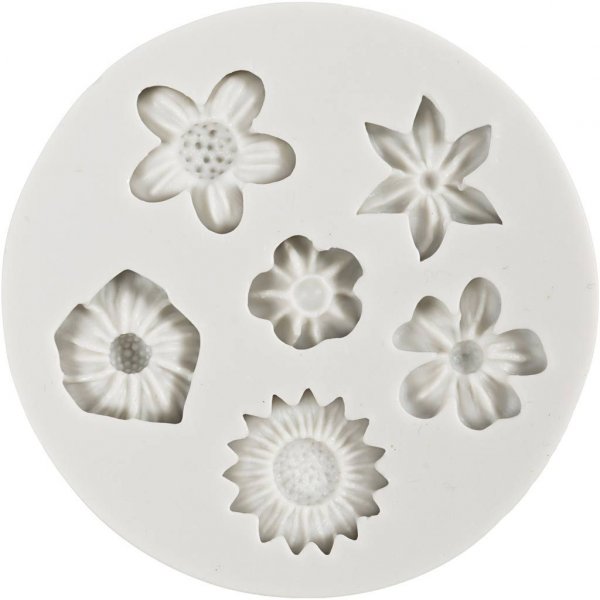 Silikonform Sm� blomster