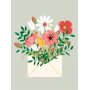 Målarset med siffror 30 x 40 cm - blomstermotiv Målarset med siffror 30 x 40 cm - blomstermotiv