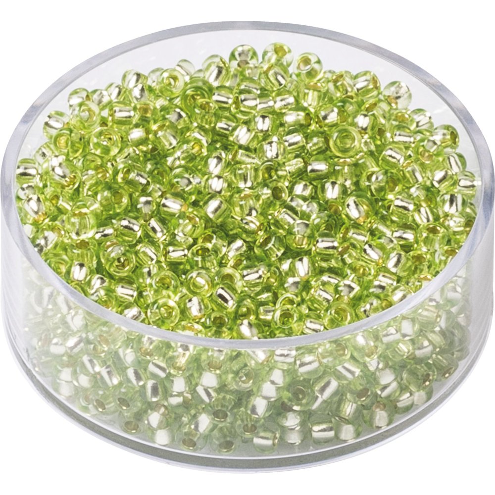 Bohemske rocailleperler 2,5 mm 17 g - Grøn - Blandinger af rocaillesperler, Rocaillesperler, Håndværk