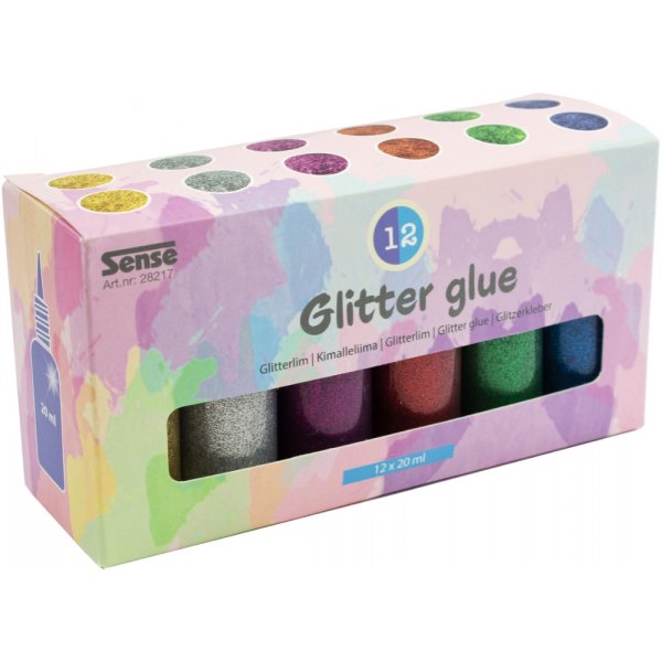 Glitterlim Flaskor 12P Glitterlim Flaskor 12P
