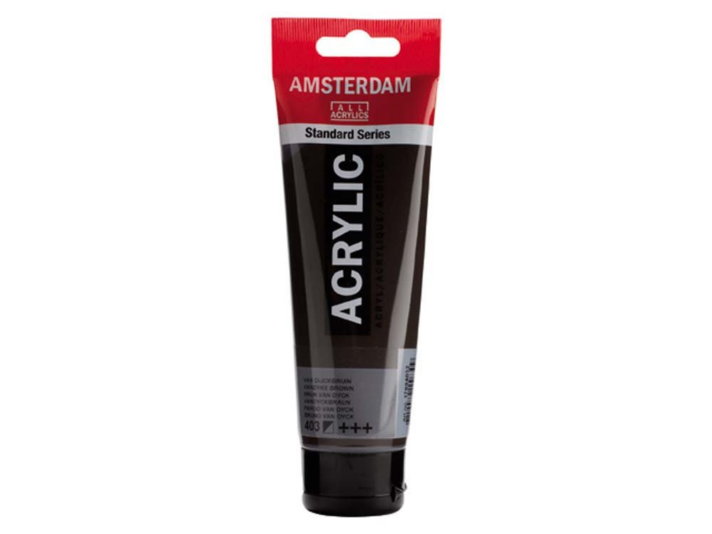 Amsterdam Akrylmaling 120 ml - Vandyke Brown - Akrylfarver, Kunstnerfarver