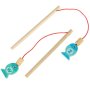 Montessori fiskespel i tr� med magnet 26 delar