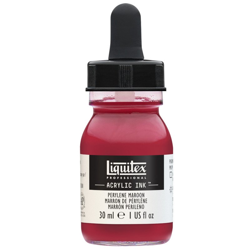 Akrylfärg - Liquitex Prof. Ink 30ml - Parylene Maroon - Akrylfärger, Konstnärsfärger
