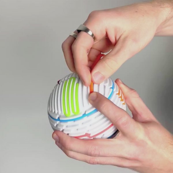 Aktivitetsboll med fidgetband � 11 cm silikon - 16 st