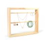 Smyckesh�llare i furu med 2 st�nger 30 x 25 cm