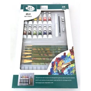Oliemalerisæt med 24 dele Oliemalerisæt med 24 dele