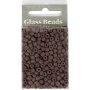 Rocaillepärlor 4 mm matt frozen Mocca 25 g Rocaillepärlor 4 mm matt frozen Mocca 25 g