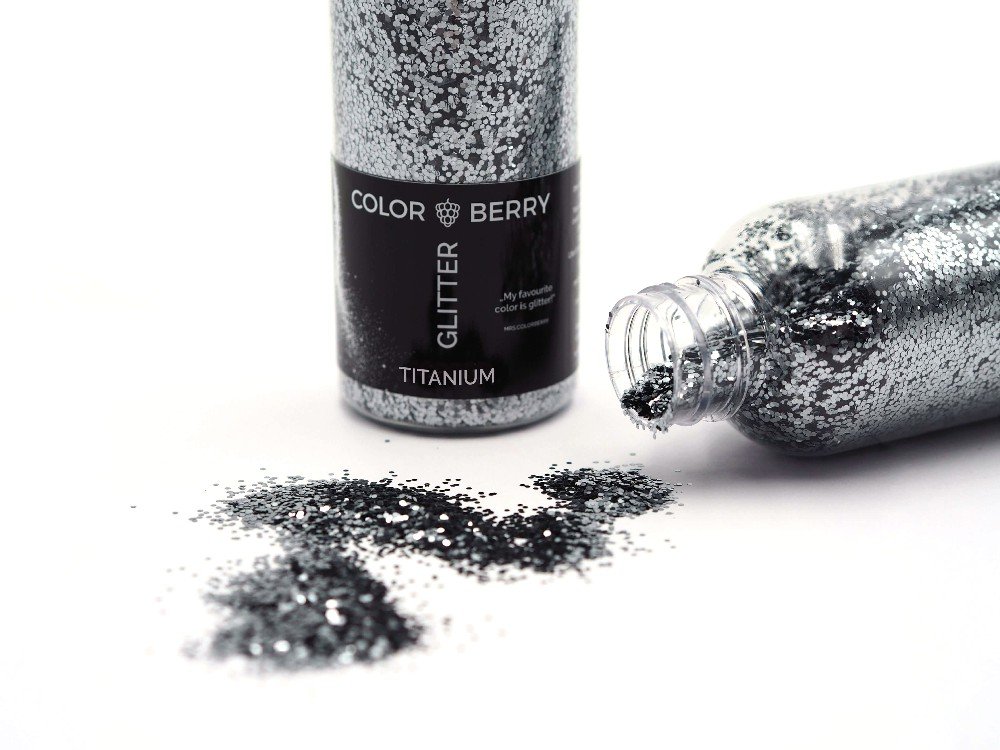 Glitter Dusty til harpiks - Titanium Chunky - Harpiks, Støbning, Støbning, Hobbymateriale, Håndværk