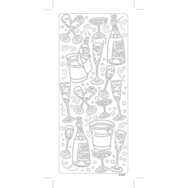 Peel offs - Champagne party