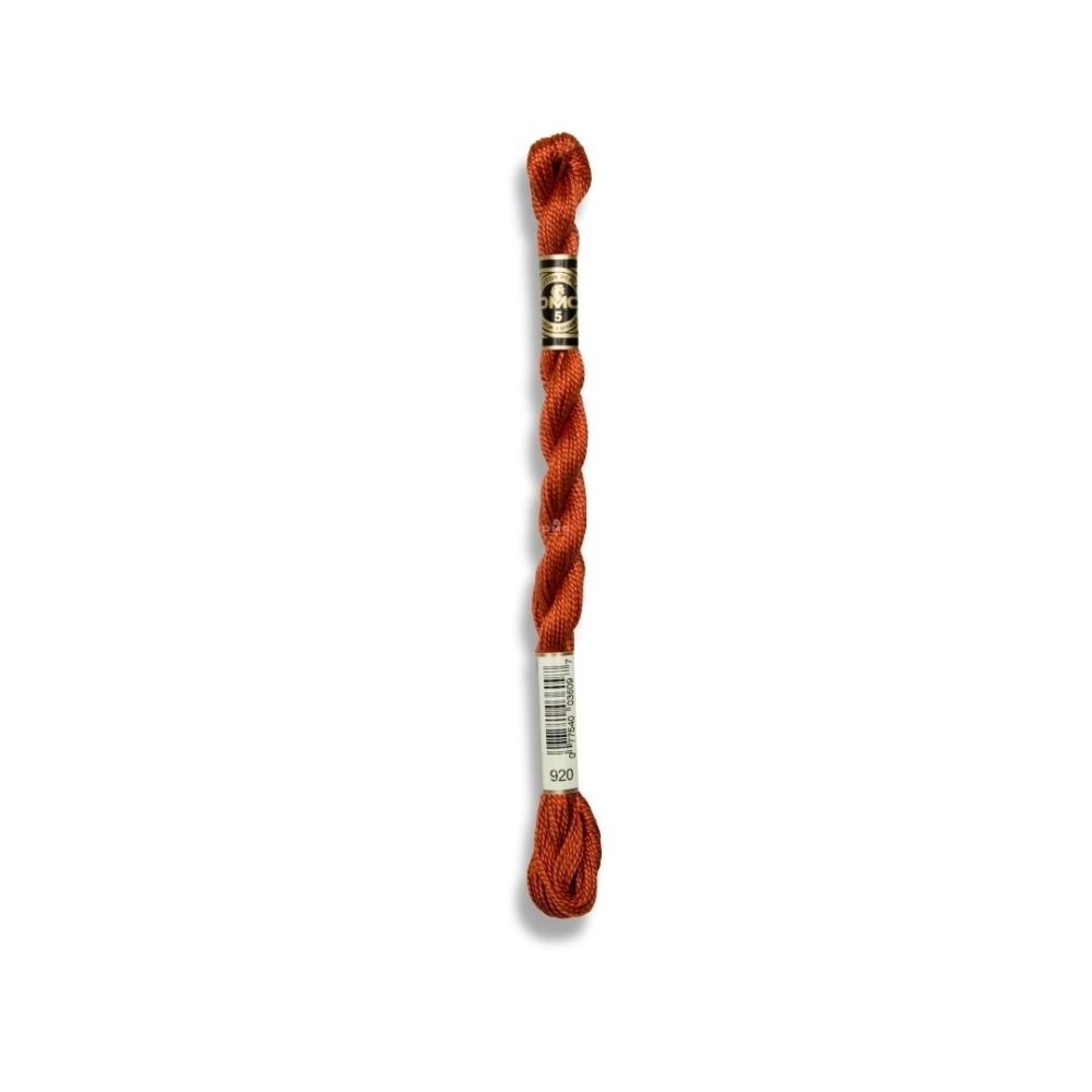 DMC Pearl Cotton Art. 115/5, 920 Medium Copper - Broderigarn, Garn, Sticka & virka