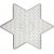 Perleplader - klare - stjerneform