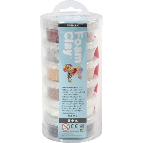 Foam Clay® - brun harmoni - metallic - 6 x 14 g Foam Clay® - brun harmoni - metallic - 6 x 14 g
