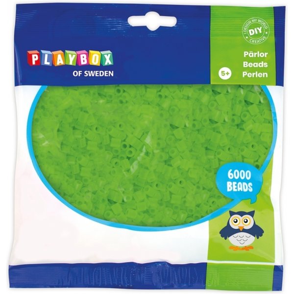 Rörpärlor Transparent grön - 6000 st Rörpärlor Transparent grön - 6000 st