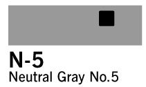 Copic Marker - N5 - Neutral Gray Nr.5 - Tuschpenne, Penne, Penne, kridt & tusch