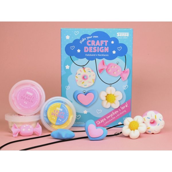 Smyckeskit lera halsband - g�r egna berlocker