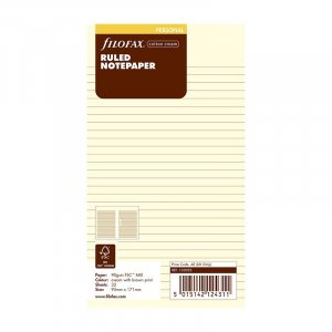 Anteckningsblad till Filofax Personal - Linjerade Anteckningsblad till Filofax Personal - Linjerade