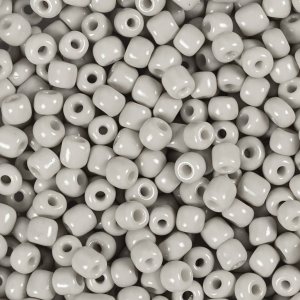Rocaillepärlor 4 mm Ljusgrå 25 g Rocaillepärlor 4 mm Ljusgrå 25 g