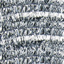 Chenilletr�d 6 mm silver, 10 meter