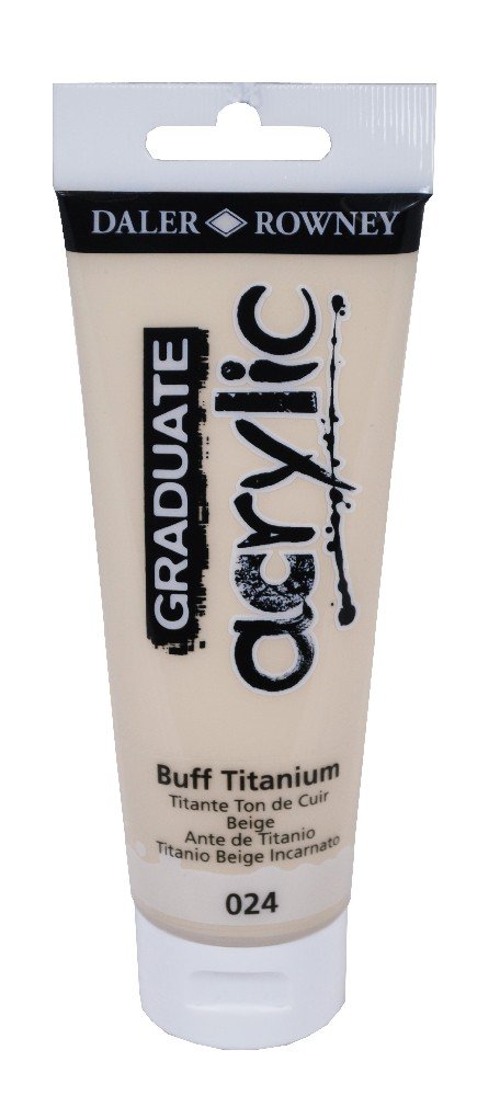 Akrylfärg Graduate 120 ml - Buff Titanium - Akrylfärger, Konstnärsfärger
