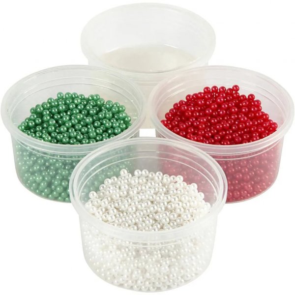 DIY Kit - Pearl Clay - Grn, rd, hvid