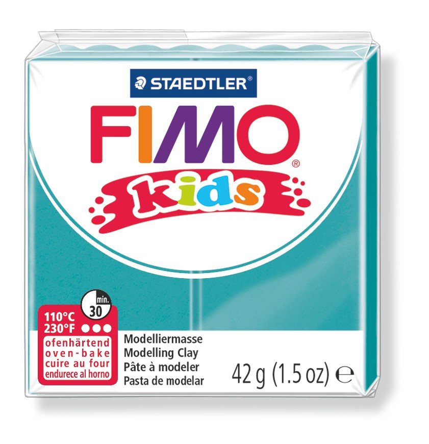 Modellervoks Fimo Kids 42g - Turkis - Fimolera, Modellere, Hobbyartikler til børn, Hobbymateriale, Håndværk