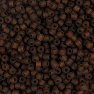 Rocaillepärlor 3 mm Matt Frozen Brun 25 g Rocaillepärlor 3 mm Matt Frozen Brun 25 g