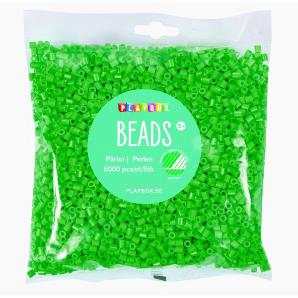 Pärlor 6000 st grön Pärlor 6000 st grön