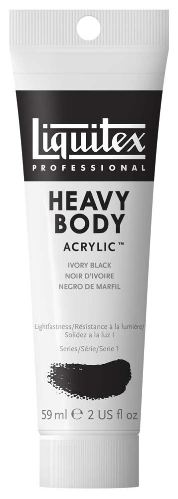 Akrylfärg Heavy Body Liquitex 59 ml - 244 Ivory black - Akrylfärger, Konstnärsfärger