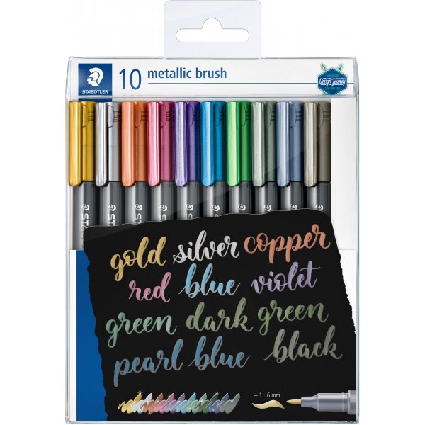 Staedtler penselpenn med 10-pakning