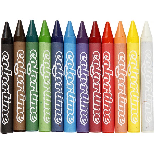 Colortime Färgkritor - mixade färger - 12 st Colortime Färgkritor - mixade färger - 12 st