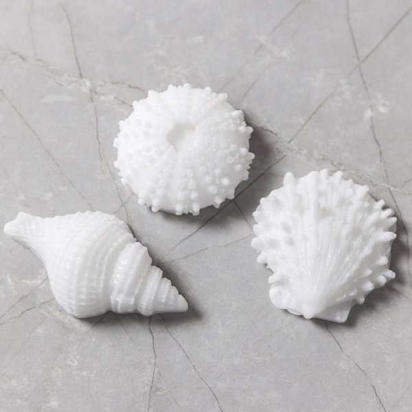 Silikonform Sjøpølse, konkylie og skall 3,5-6 cm 3-pakning Silikonform Sjøpølse, konkylie og skall 3,5-6 cm 3-pakning