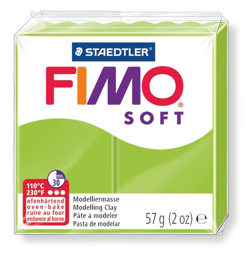 Modell Fimo Soft 57g - Eplegrønn - Fimoleire, Modelleire, Håndverk for barn, Hobbymateriale, Håndverk