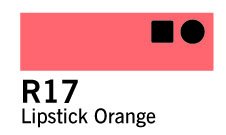 Copic Marker - R17 - Lipstick Orange - Tuschpenne, Penne, Penne, kridt & tusch