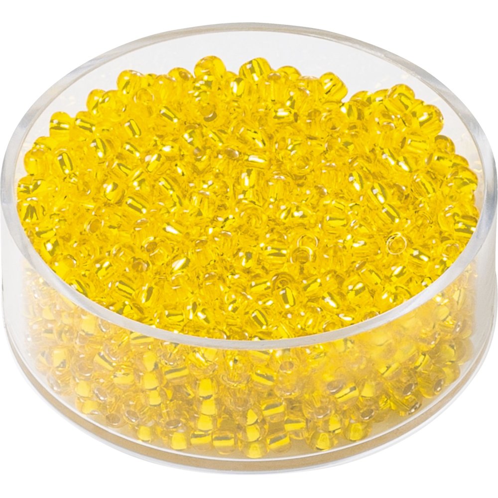 Bohemske rocailleperler 2,5 mm 17 g - Gul - Blandinger af rocaillesperler, Rocaillesperler, Håndværk