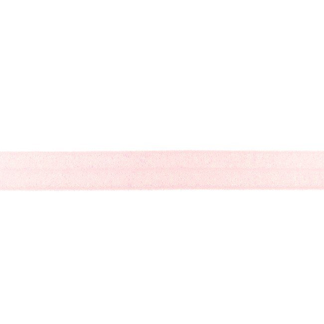Mansjettstoff - Stretchy, glitter, fotokrom 2 cm - babyrosa - Linningsbånd, Klestoffer, Tekstiler