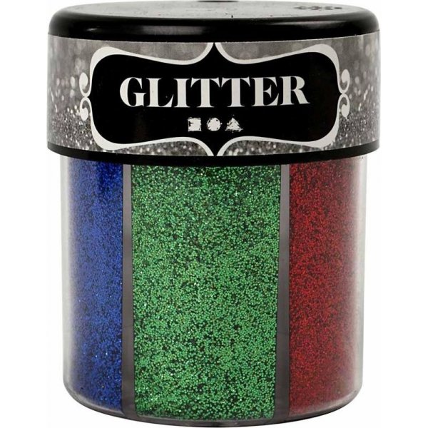 Glitter - mixade frger - 6 x 13 g