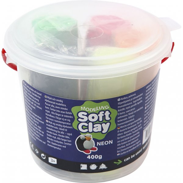 Modellera - neonfärger - 400 g Modellera - neonfärger - 400 g